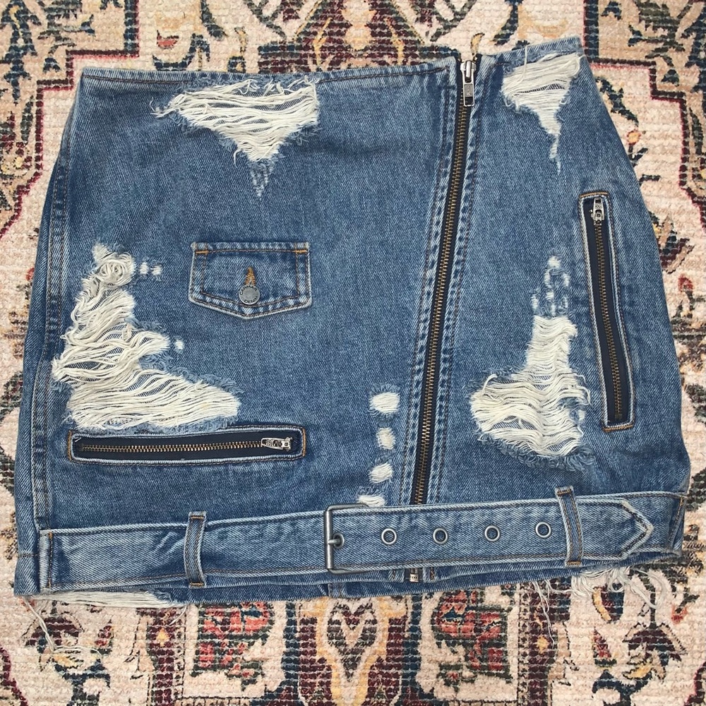 LF mini jean skirt